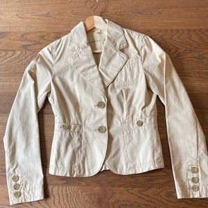 Banana Republic tan blazer, in good condition, size XS.